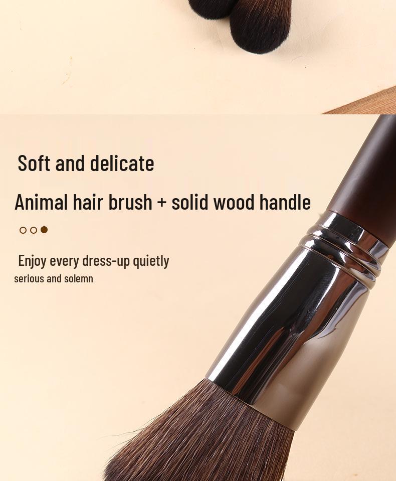 26-Piece Professional Makeup Brush Set - Animal Hair Brushes for Makeup Artists