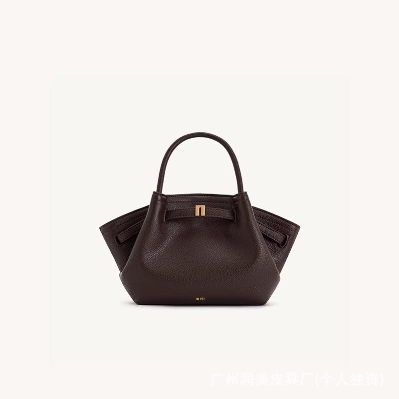 JWPEI 2025 Dumpling Handbag: Genuine Leather Tote & Crossbody Bag, Available In Large & Small Sizes for Women.