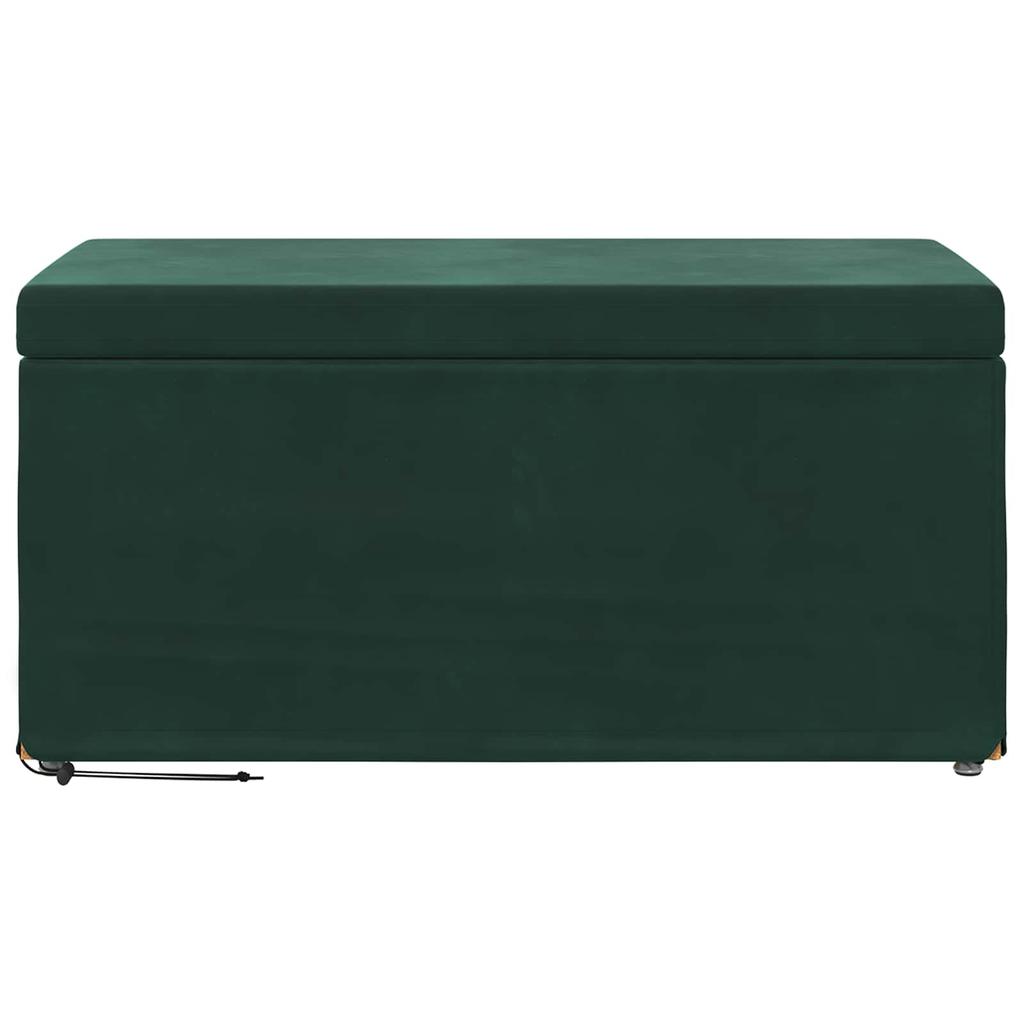 Stool Dark Green 81 x 41 x 40 cm Velvet and Engineered Wood