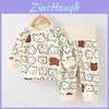 Cozy 2023 Autumn Winter Childrens Soft Cotton Long Sleeve Two Piece Set For Baby Boys And Girls