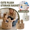 Tecknad plyschförvaringskorg, Förvaringskorg för diverse i hallen, Hushållsförvaring för kläder, snacks och leksaker