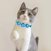 Haustierhalsband, verstellbar, weich, bequem, Haustier-Halsband, Blumen-Strass-Dekor, Katzen- und Hundehalsband, Heimtierbedarf