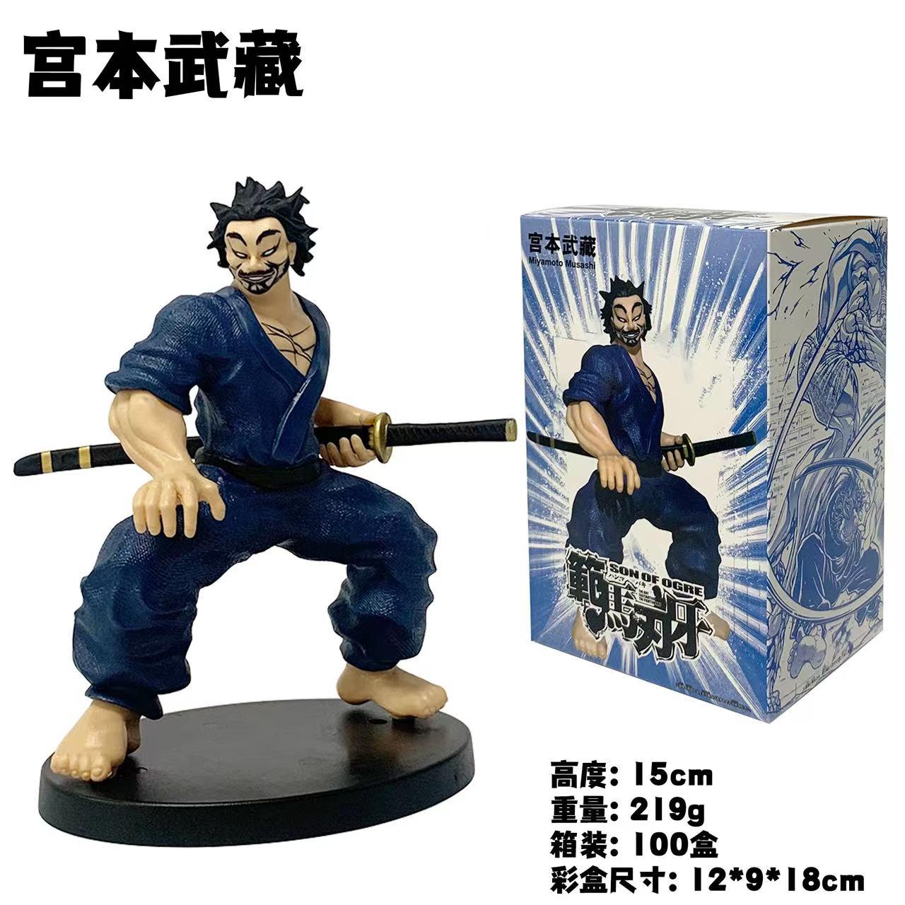 15cm Animation Hanma Baki Figure Hanma Yujiro Collector-Worthy Figures POLYVINYL CHLORIDE Action Figures Baki the Grappler Miniature Playthings Kids with box