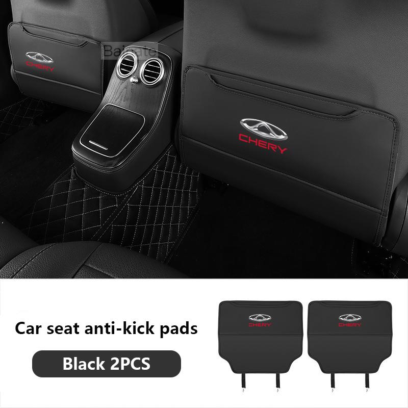 

Car Anti-kick Pad Auto Seat Back Protector Pads Anti Scratch Back Seat Organizer For CHERY TIGGO 5 4 TIGGO7 PRO 8 Plus ARRIZO 6 чёрный