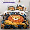 Cartoon Pattern Bedding Quilt Set Quilt Cover Pillowcase Home Decoration Birthday Gift (1 * Duvet Cover + 2 * Pillowcase, Without Core)