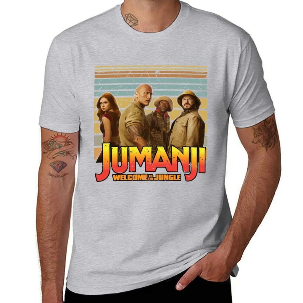 Jumanji T-Shirt Oversizeds for a Boy Anime Figures Vintage T Shirt Men