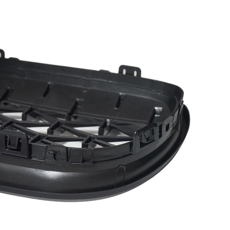 Diamond Meteor Racinggrill För BMW E90 E91 3-serie 2009-2012 Bilens Främre Stötfångare Huv Nyckelhålsgrill Blank Svart