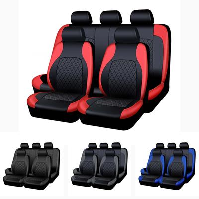 Housses de siège de voiture universelles, couvre-siège de sport à la mode, en tissu PVC, accessoires d'intérieur universels