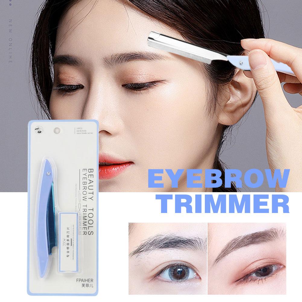 

Складной триммер для бровей, быстрое и безопасное бритье, бритва, инструменты для волос, средство для снятия макияжа для женщин, легкий D6W9