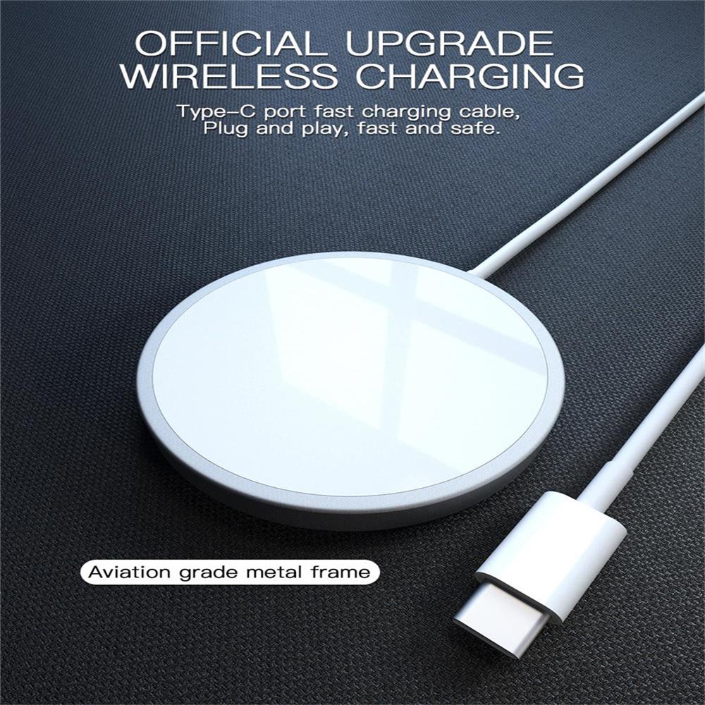 15W White Magnetic Wireless Fast Charge For iPhone 12 12 Pro 12 Pro Max 12 Mini