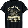 Tödliche Geschwindigkeit ist, was ich brauche - Vintage Cafe Racer T-Shirt
