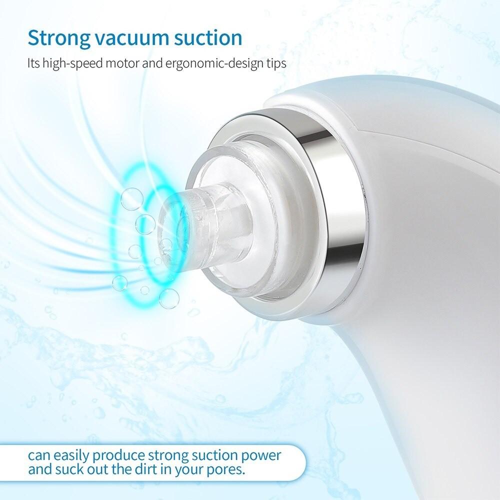Face Pores Cleansing Skin Mouisture Brighten Device Blackhead Strong Suction Vacuum Cleaner Microbubble Blackhead Remover