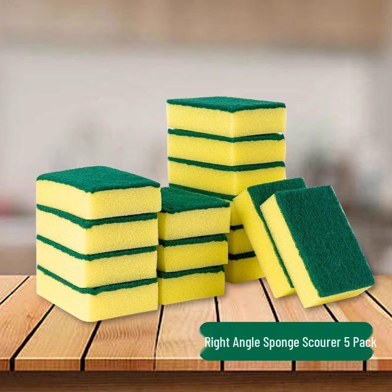 Thickened Absorbent Dishwashing Sponge & Scouring Pad Set