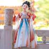 Robe de Princesse Hanfu 2025 pour Enfants - Élégante Jupe de Fée Automne & Printemps Style Chinois Ancien