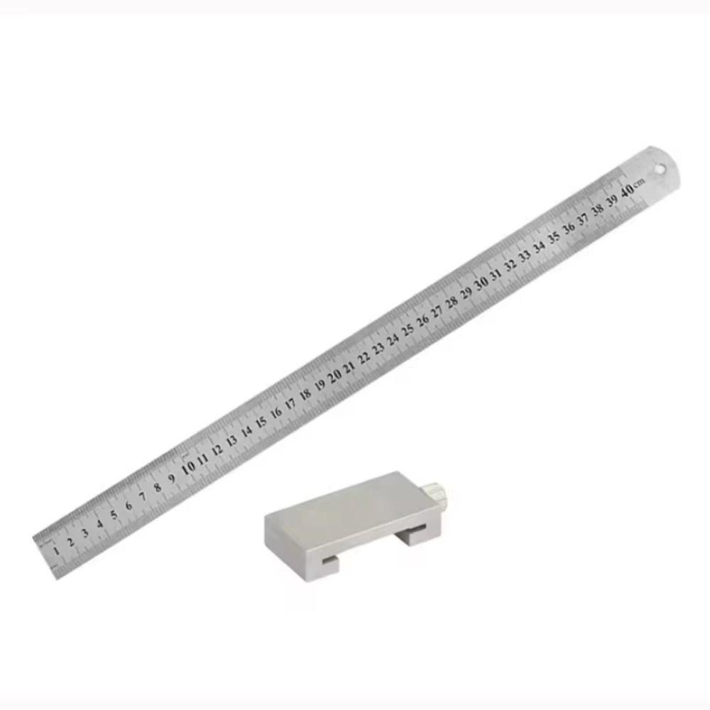 Clear Scale Woodworking Steel Ruler Corrosion Resistant Measuring Mark  Carpentry