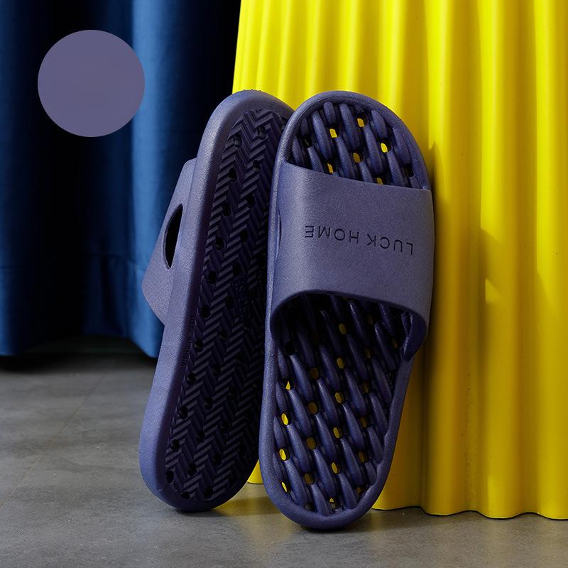 Home Slippers: Hollowed-out, Anti-slip, Simple and Comfortable Soft-soled Indoor Shoes