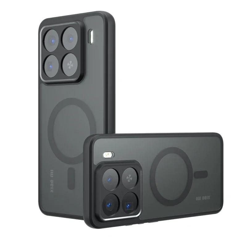 

Чехол для Moto Edge 60 Fusion для Magsafe Магнитный Матовый Акриловый Бампер для Motorola Edge 50 Neo Ultra Pro G85 G55 G35 Жесткий Чехол Motorola Edge 50 чёрный