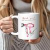 Bunte Muster Tasse Friseur Kaffeetasse, Keramiktasse mit großem Fassungsvermögen, Lebhaft bedruckte Tasse mit bequemem Griff, Mikrowellengeeignet, Kreative Neuheit