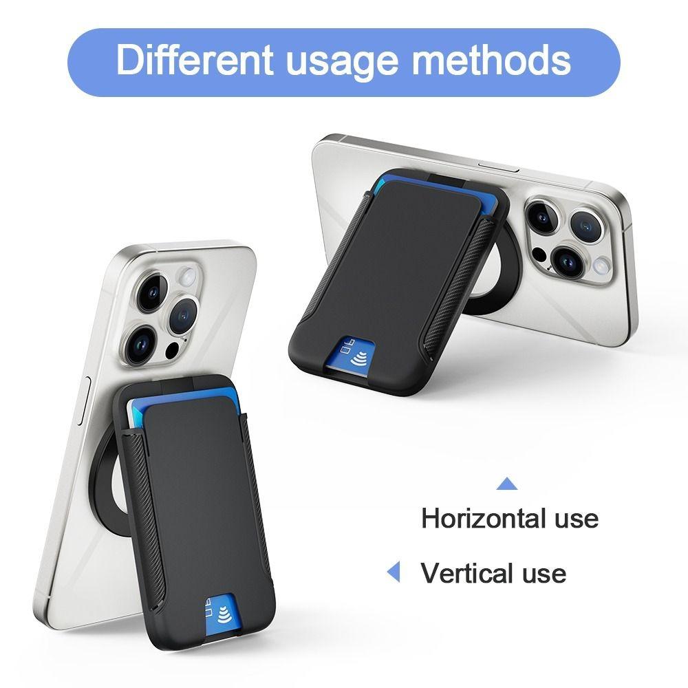 Strong Adsorption Magnet Phone Card Holder for iPhone 16 15 14 13 12 ProMax Universal