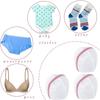 Folding Laundry Bag Bra Washing Bag Washing Machine Anti-deformation Bra Storage Bags Underwear Protective Zipper Laundry Bag