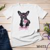Kids French Bulldog T-Shirt for Toddlers and Kids, Peony Glasses XO Unisex T-shirt