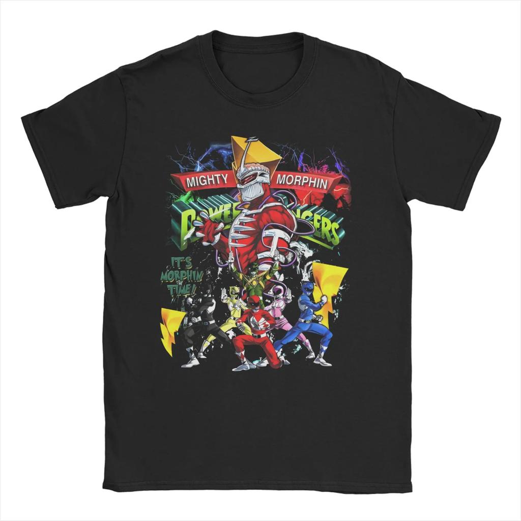 Unisex Unisexs Tshirts The Pink Power Rangers Vintage Pure Cotton Tee Shirt Short Sleeve T Shirts Crew Neck Clothing Party