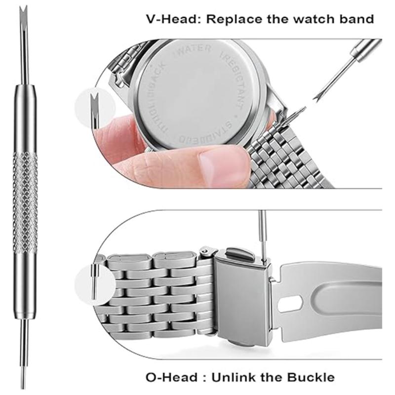 Professional Watchband Removal Tool Kits For Easy Adjusting And Replacing Watch Straps With Stable Metal Construction