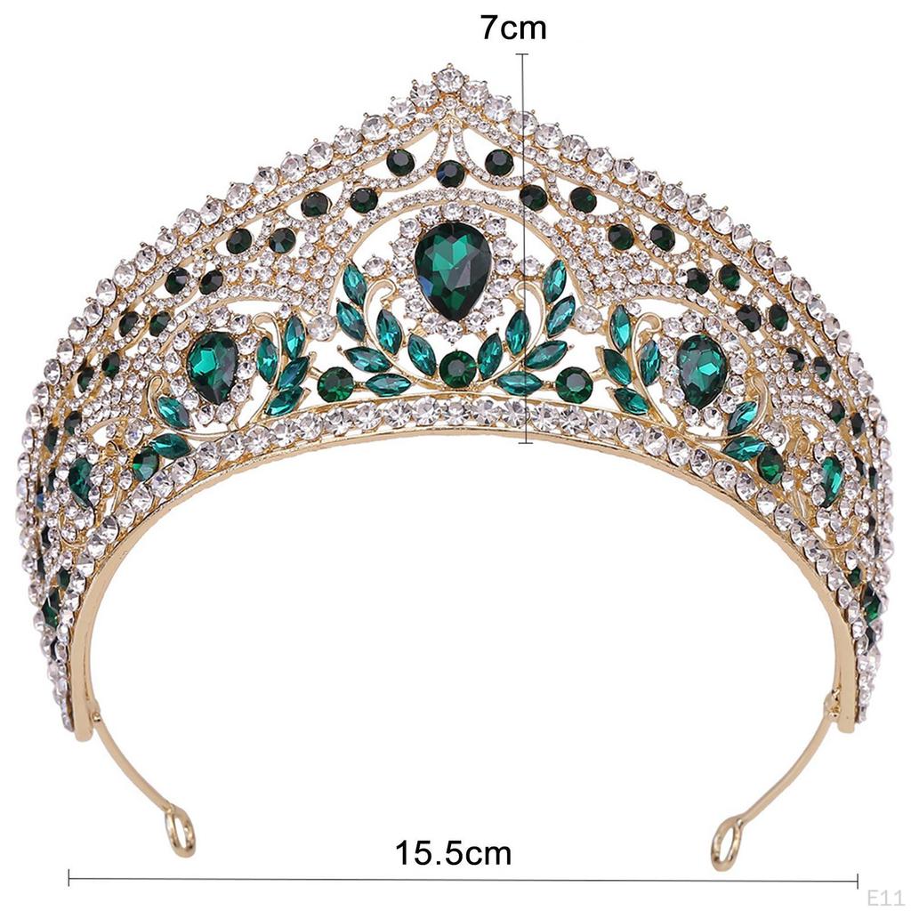 Crown Tiara Bride Headband girl Hair Accessory Bridal Headpieces for Halloween Stage