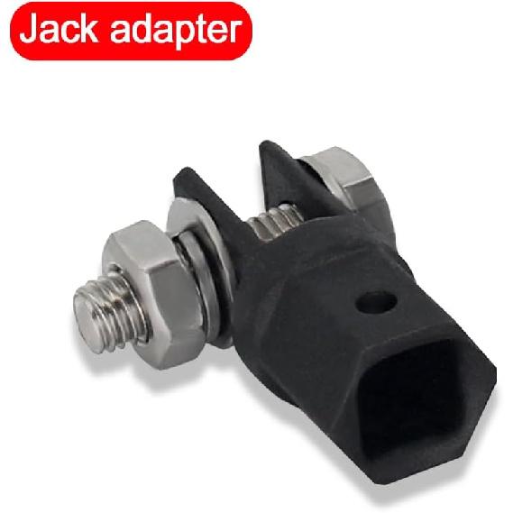 Scissor Jack Adapter for 1/2 Inch Impact Wrench or 13/16 Inch Lug Wrench, Ratchet or Standard Drive Sockets, Sturdy Power Drill Socket Jack Connector