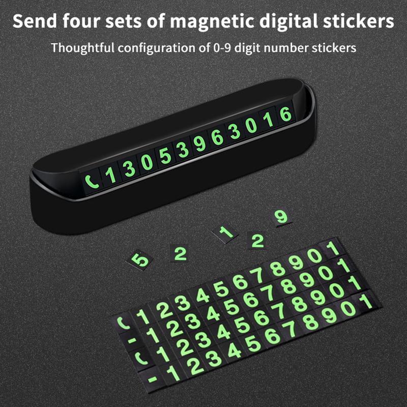1Pc Car Temporary Parking Card Phone Number Card Plate Telephone Number Car Park Stop Automobile Accessories