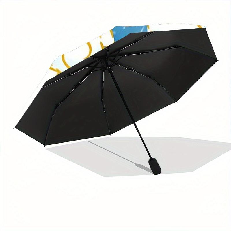 1pc Starry Sky Cinnamoroll Sanrio Pattern Umbrella, Fashionable, Personalized, High-Value Folding Umbrella, a Must-Have for Summer, 8-Rib Durable Iron