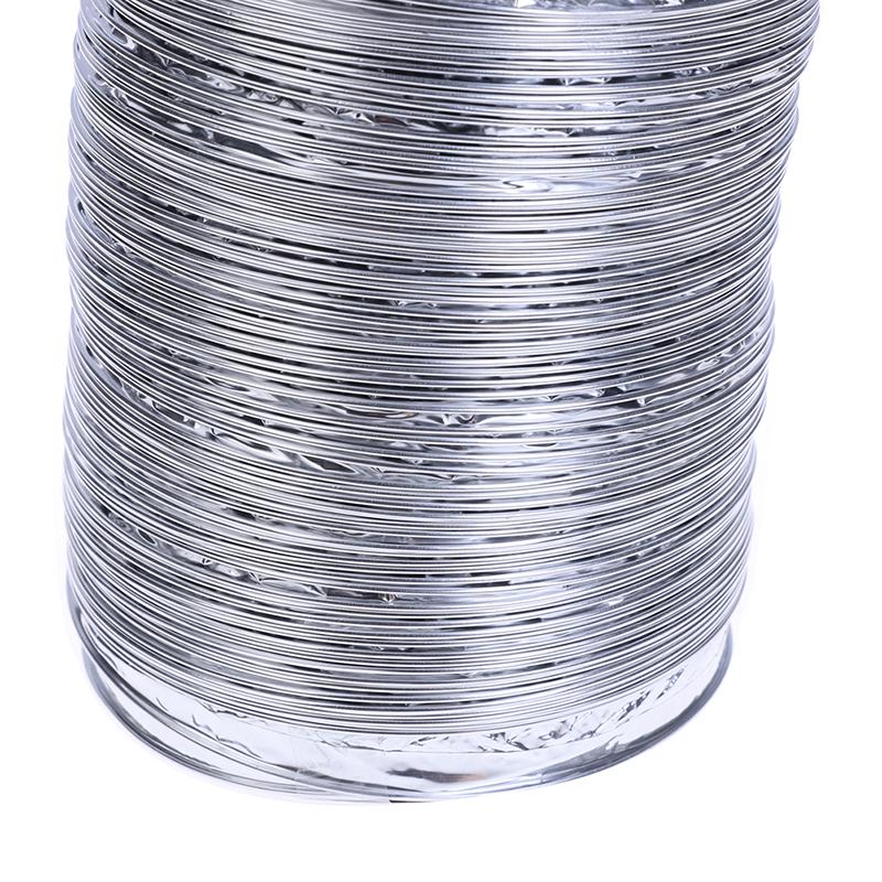 4palcová trubka ventilátoru Hliníková trubka Hadice pro ventilaci vzduchu Flexibilní výfukový kanál2M