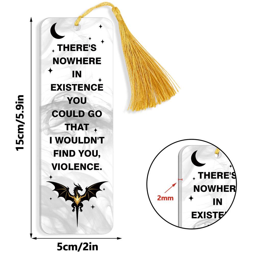 Akrylowa zakładka do książek Smok Czteroskrzydły: Kreatywna i spersonalizowana dekoracja prezentu