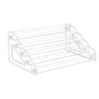 Acrylic 4 Tier Display Organizer Clear Stand for Perfume Makeup Desserts and Stable with Unique Multi Layer Design