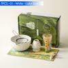 4/6/7PCS Japanese Matcha Set with Ceramic Bowl Bamboo Matcha Whisk and Tea Scoop for DIY Tea-making Tools Accessories