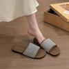 2025 shoes, sandals, half slippers, women's casual summer outer wear, hollowed-out woven breathable new models