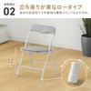 Takeda Corporation TK-MNC3325GY Folding Small Mini Chair, Gray, 34 X 32 X 54.5 Cm
