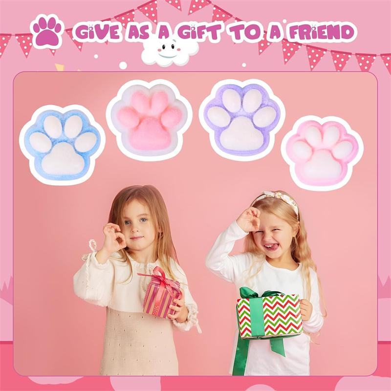 Taba Squishy Cat Paw Cute Fufu Squishy Stress Relief Funny Fidget Toys Novelty Things for Kids Adults Party Favor Gift