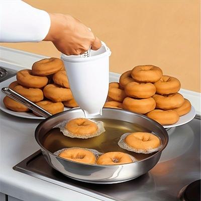 Easy-Press Donut Maker,DIY Baking Tool For Delicious Homemade Doughnuts, Perfect For Kitchen & Restaurant Use Donut Maker Machine Doughnut Maker