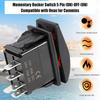 308-1062 Rocker Switch 5 Pin ON-Off-ON Remote Start Switch Compatible with Onan for Cummins Generator, Lighted with Indicator Light, with 5-Pin Line
