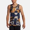 Nike Basketball Sport Strick Atmungsaktiv Schnelltrocknend Tanktop Herren Tops Blau Gelb 926265-410
