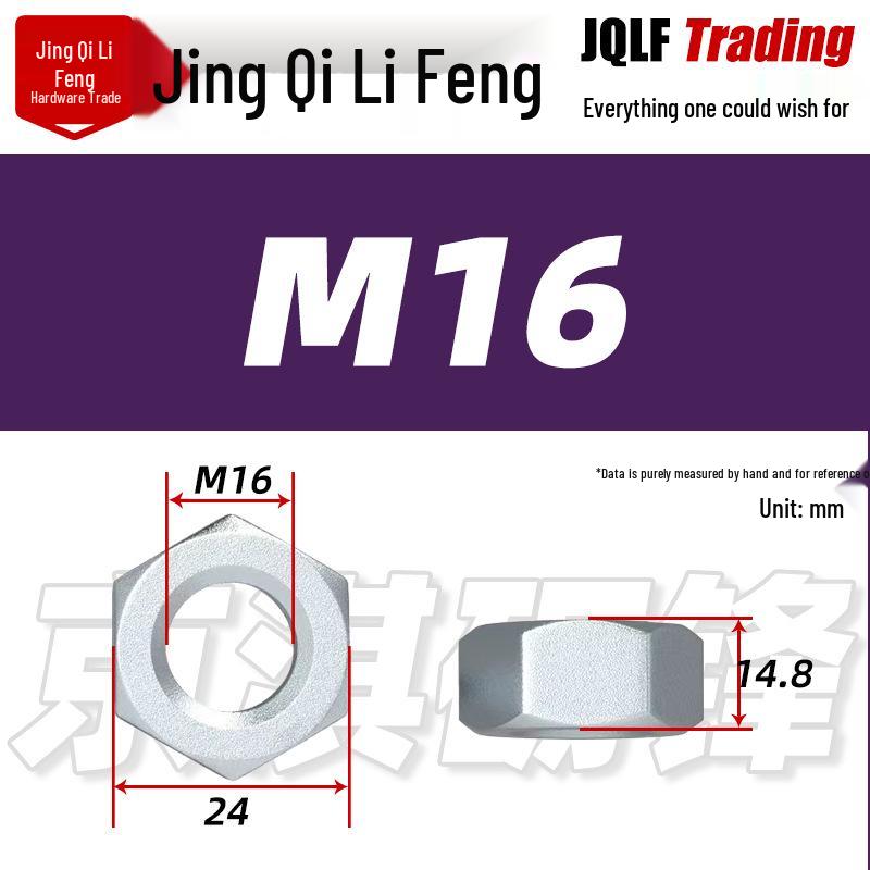 High-Strength Hot-Dip Galvanized Grade 8.8 Hex Nut for Photovoltaic, GB6170