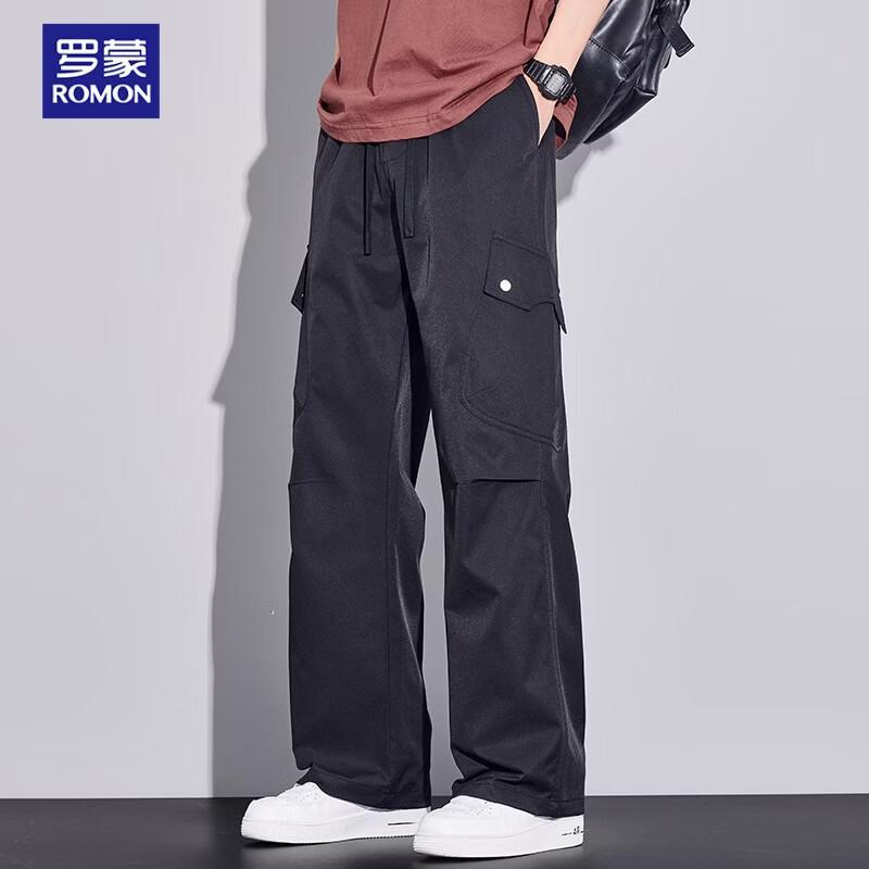 ROMON Men s Ice Silk Cargo Casual Pants 3XL