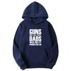 Vintage Printed Hoodie Guns Dont Kill People Dads With Pretty Daughters Do Pullover for Men Funny Cotton Men's Hoody