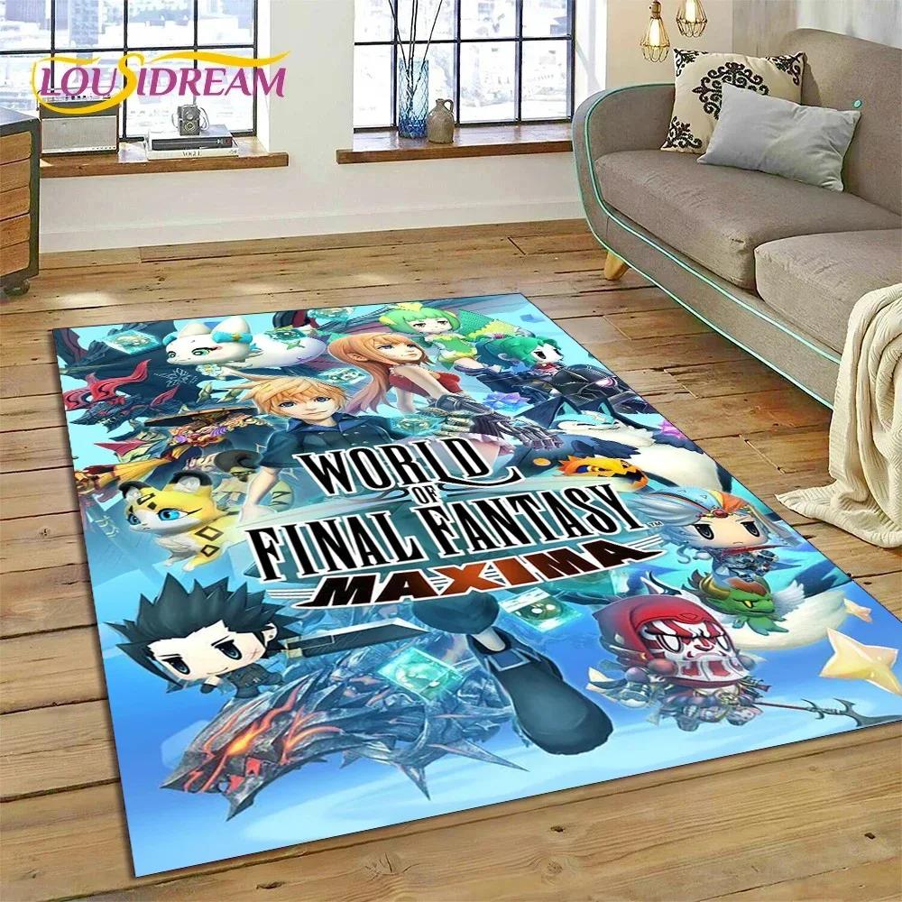 Final Fantasy Series Games Cartoon Carpet Rug for Bedroom Living Room Home Sofa Decoration,Children Game Large Decor Floor Mat