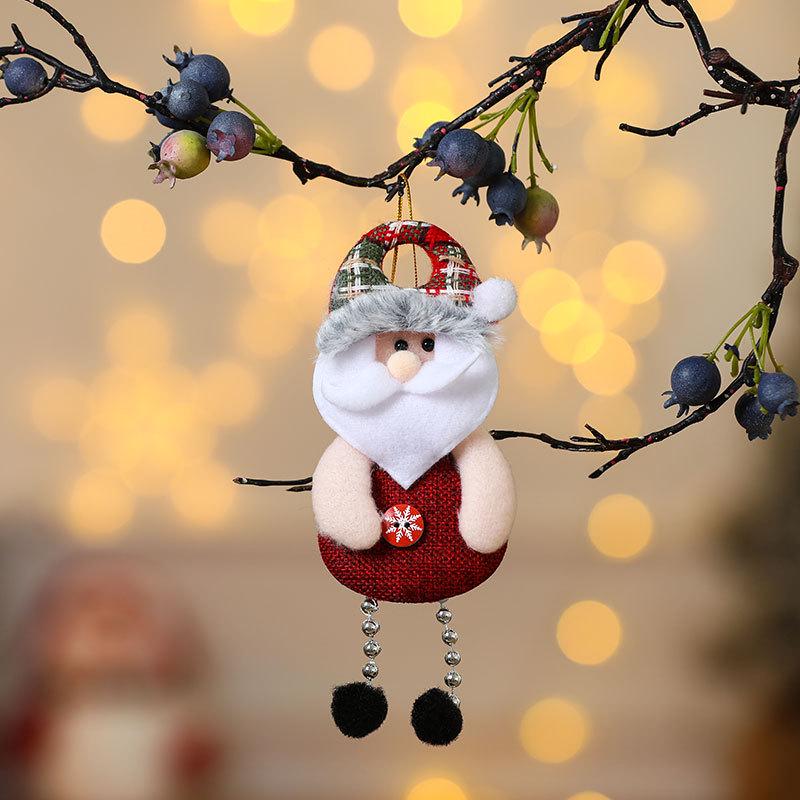 Cross-Border Small Santa Christmas Ornaments - Tree Accessories and Cloth Art Gifts