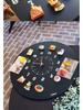 Magnetic Blackboard Wall Clock - DIY Artistic Home Decor for Living Room & Bedroom