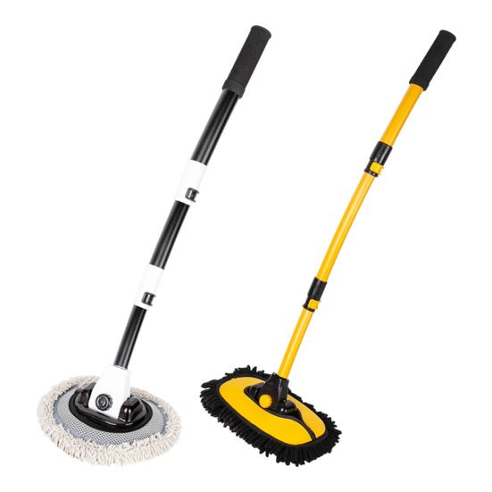 15° Curved Car Wash Brush with Long Handle Microfiber Scratch-Free Car Wash Mop with Extension