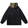 Spring and Autumn Tooling Jacket Men's Loose Large Size Hooded Graffiti Boys Trendy American Jacket