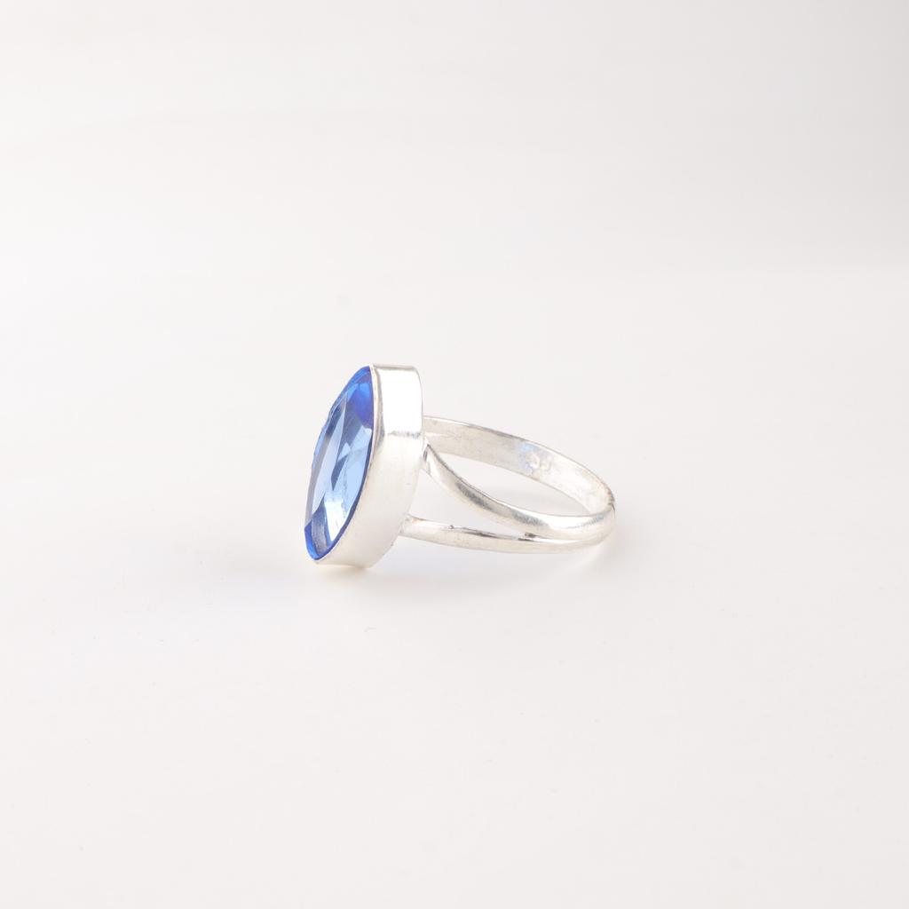 Tanzanite Gemstone 925 Sterling Silver Jewelry Handmade Engagement Ring For Gift RR-23-5